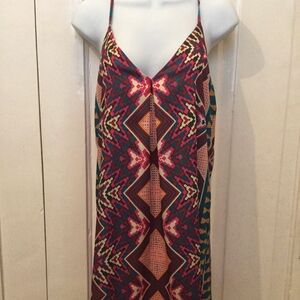 Giani Bini Aztec Multicolor Tribal Mini Dress Size Small